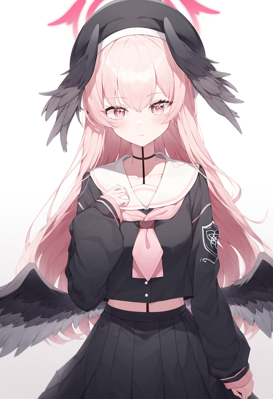 depth of field, 1girl, [[[[koharu (blue archive)]]]], {{{{aged up}}}}, {{long ha s-1091481996