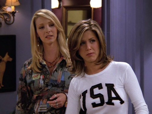 Jennifer Aniston and Lisa Kudrow in Friends (1994)