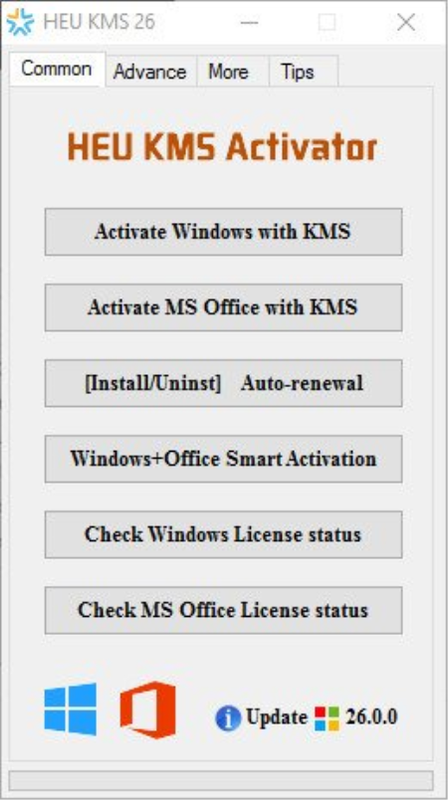HEU KMS Activator 26.1