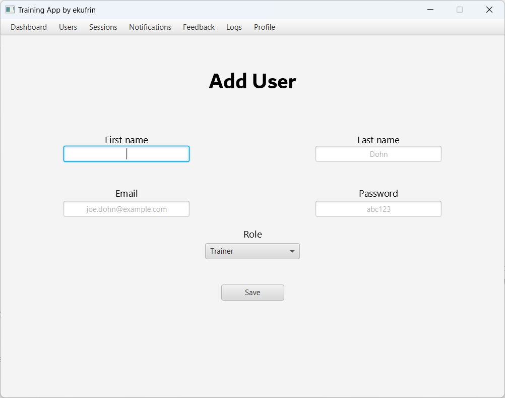 Add user