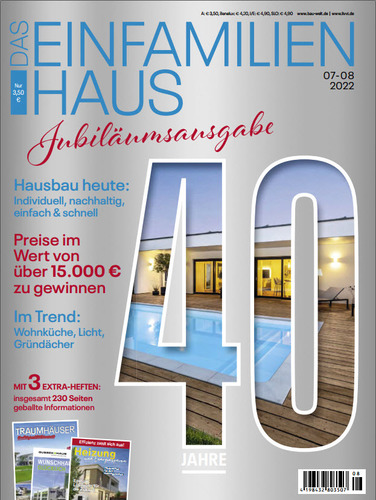 Cover: Das Einfamilienhaus Magazin No 07-08 2022