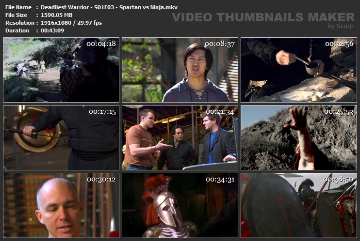 Deadliest Warrior - S01E03 - Spartan vs Ninja.mkv