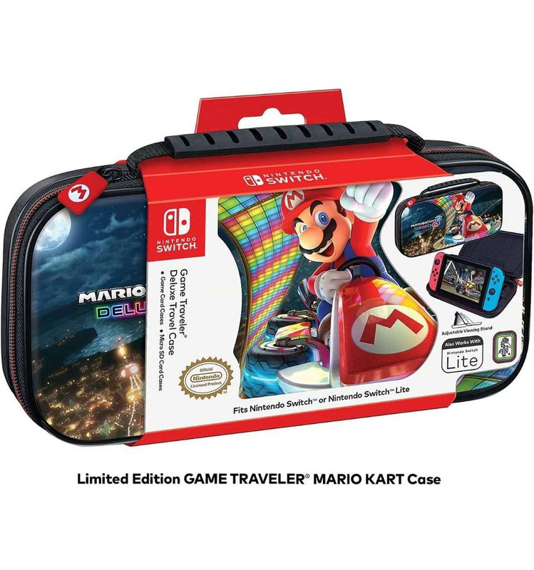 Amazon: Funda de viaje para Nintendo Switch Game Traveler Deluxe Mario kart(Normal, Lite,oled) 