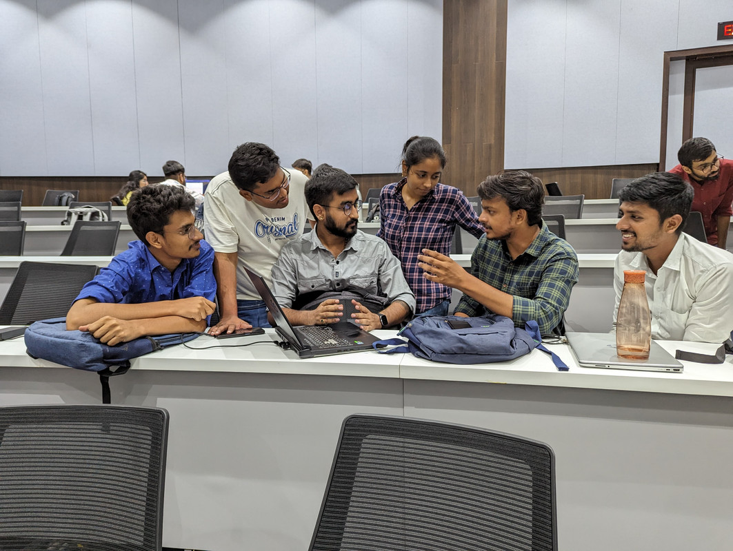 Classroom with friends