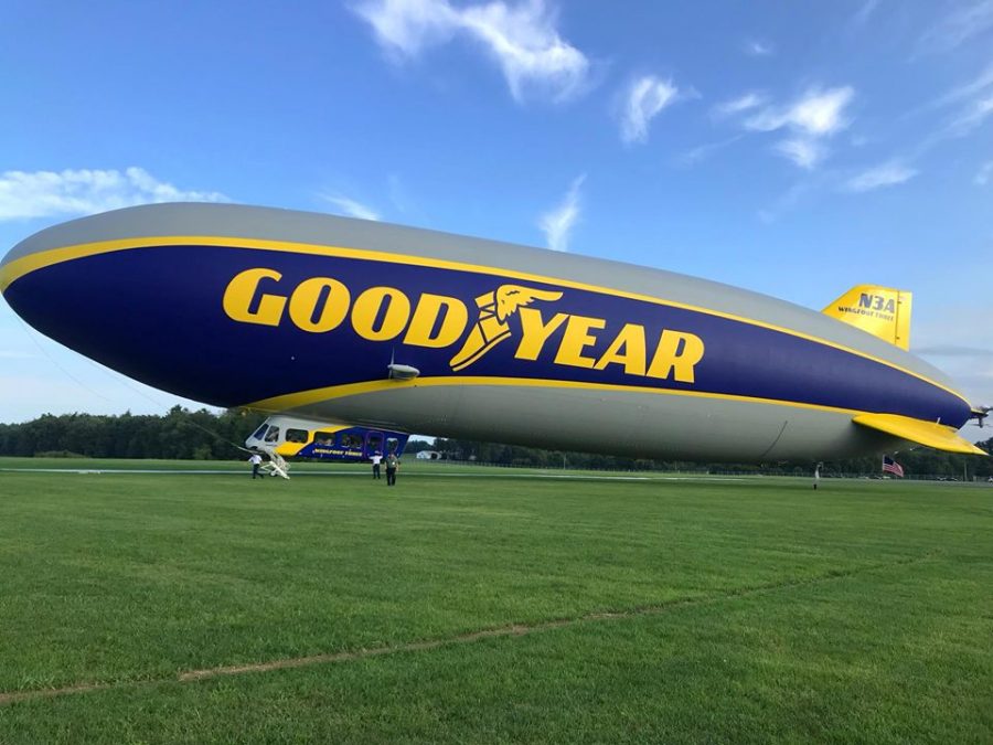 20 dólares y 5 dólares de las Islas Cook. Isabel II. Islas Cook. Mayer's Mint. 2017. 100 años de la muerte del conde Zeppelin. Goodyear-blimp-1-900x675