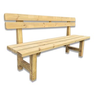 panchina stile rustico in legno sunwood