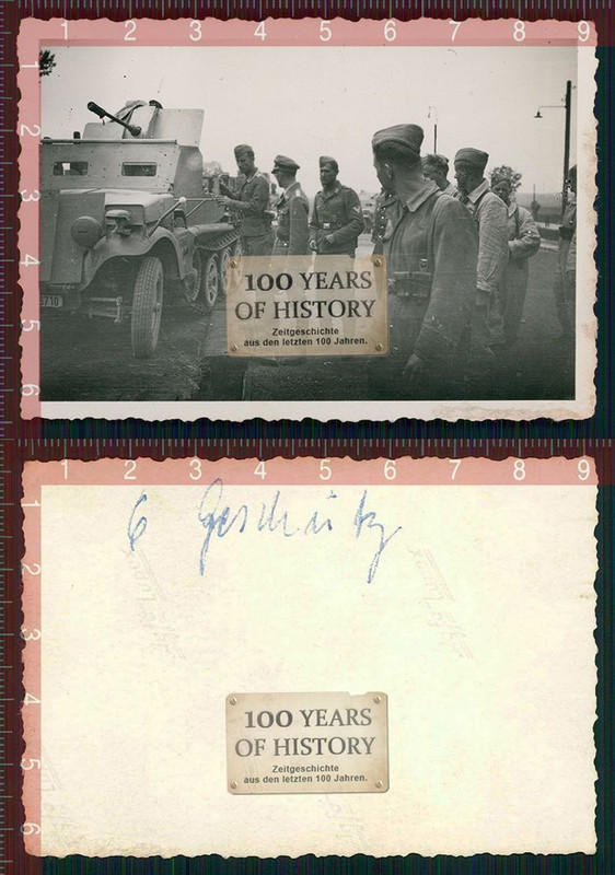 Orig. Foto Halbkette SdKfz Panzer Tank Geschütz 