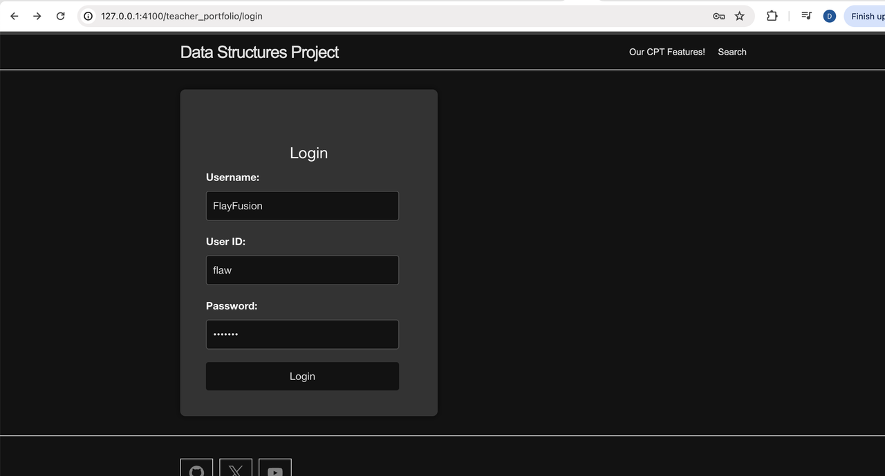FrontendWrongLogin