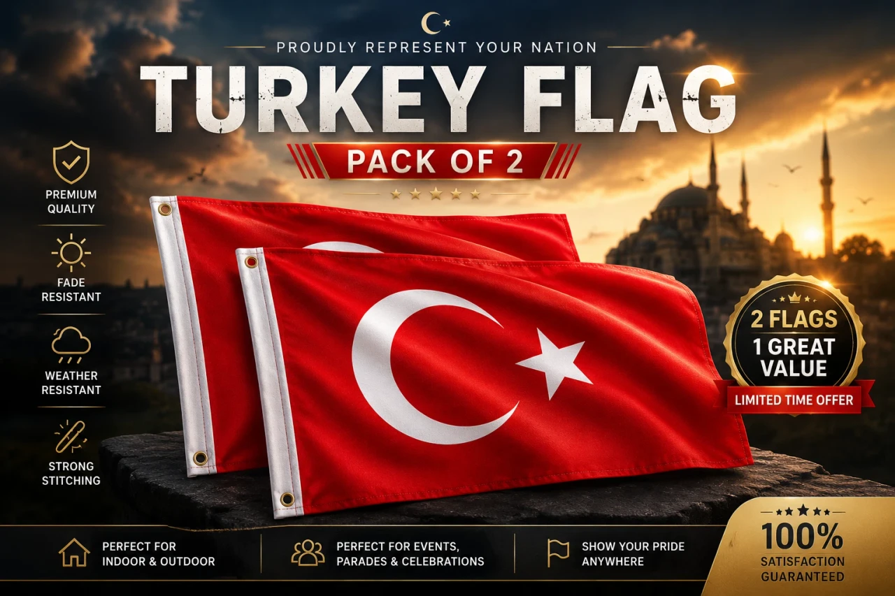 Premium Turkey Flag