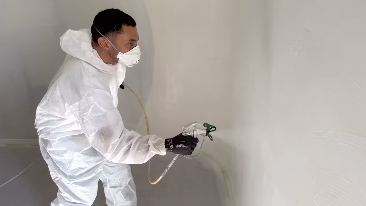 Application de peinture avec technique airless