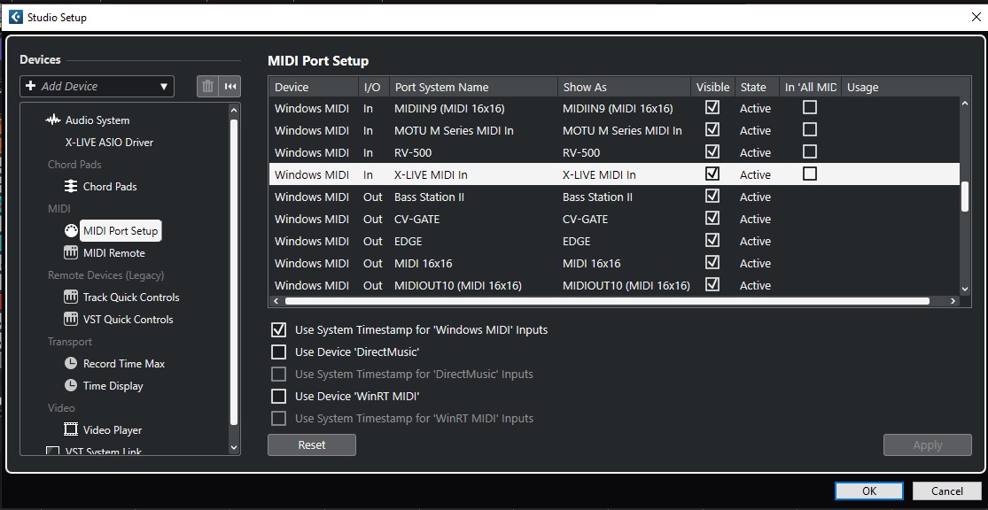cubase-midi-port-settings-in