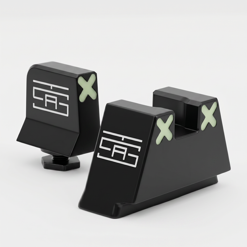 TSA® XXX Glow Iron Sights Fits GLOCK® G43 G43X G48 MOS Co-Witness