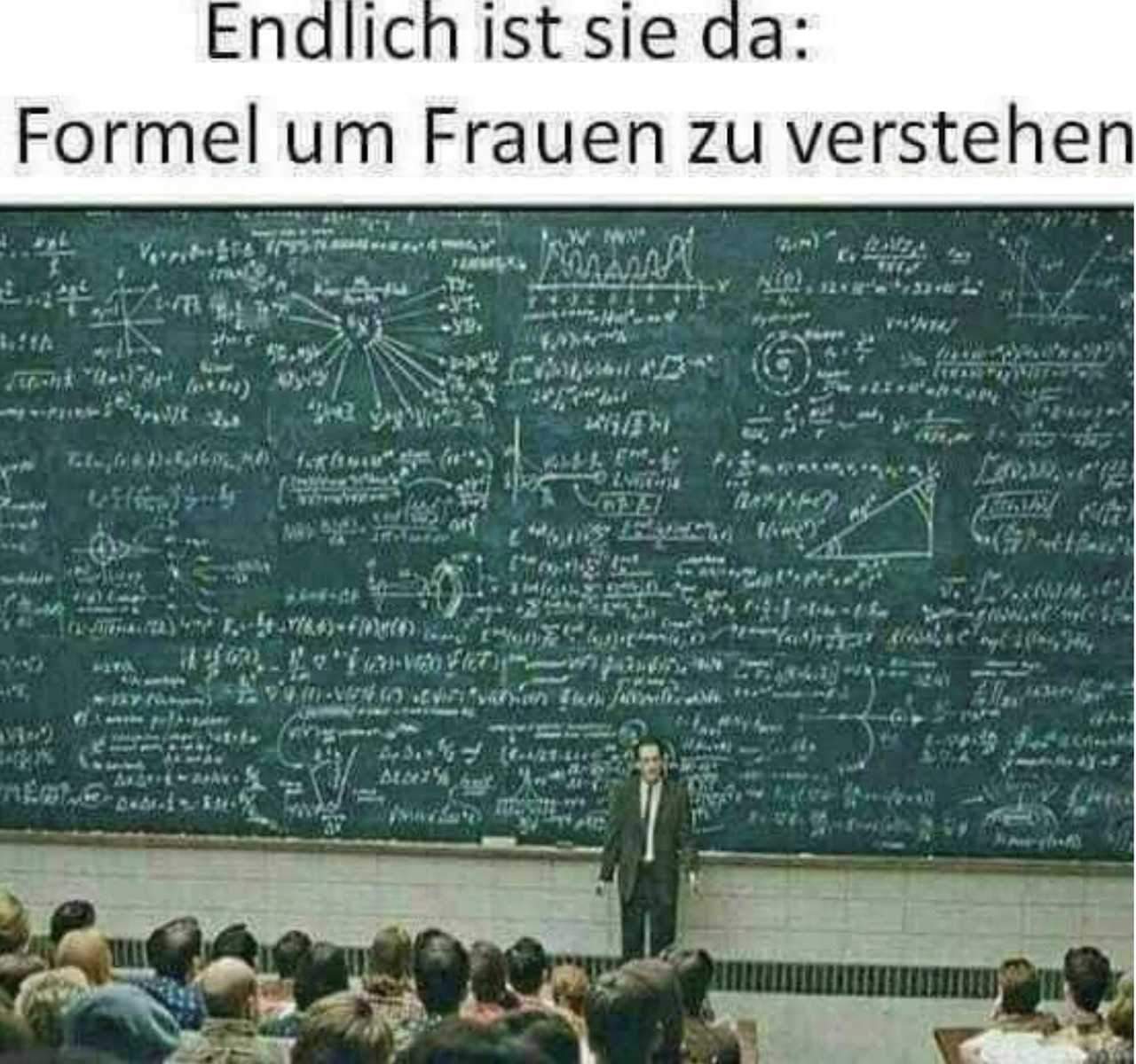 Formel um Frauen zu verstehen