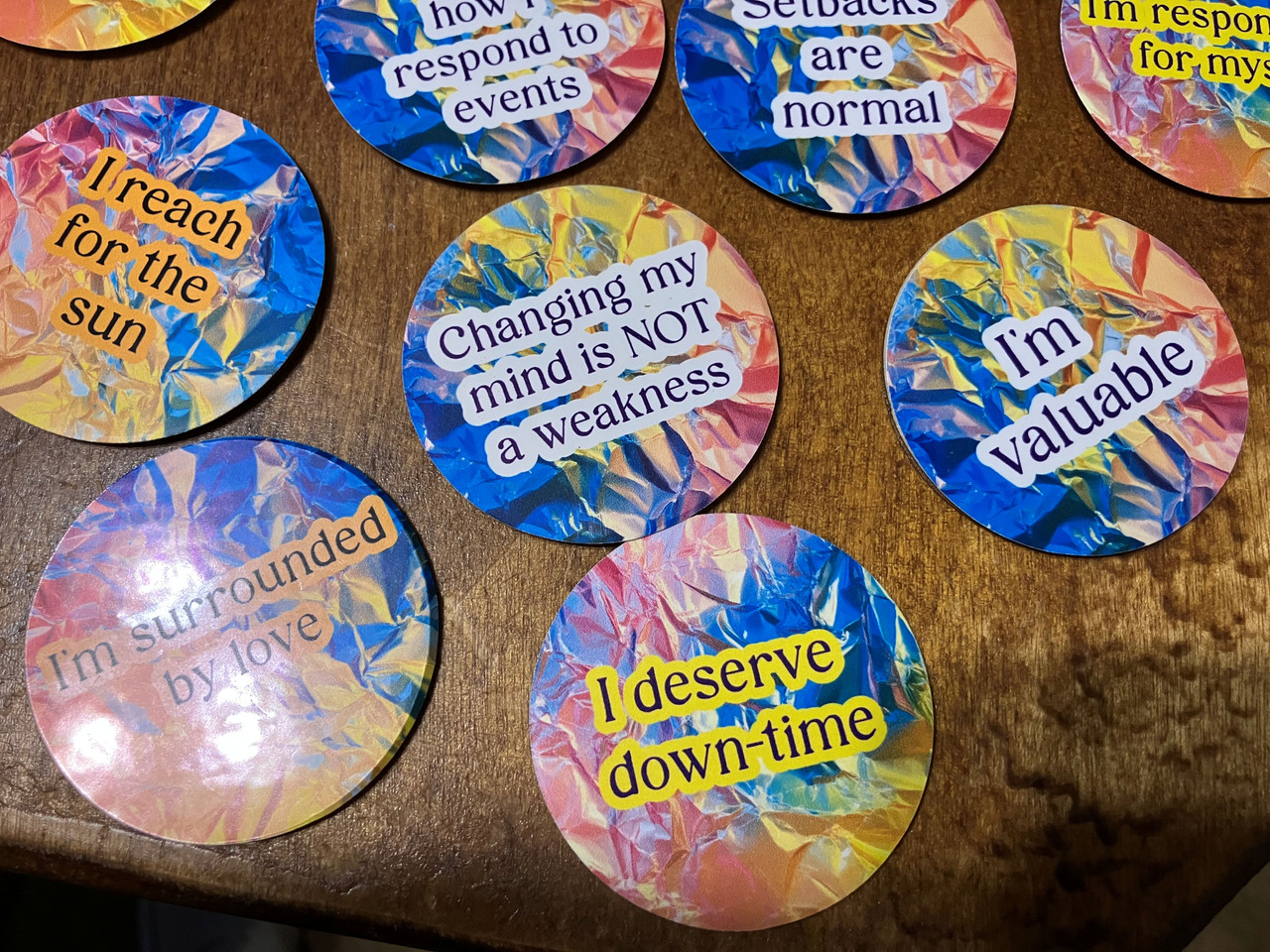 positive affirmation discs