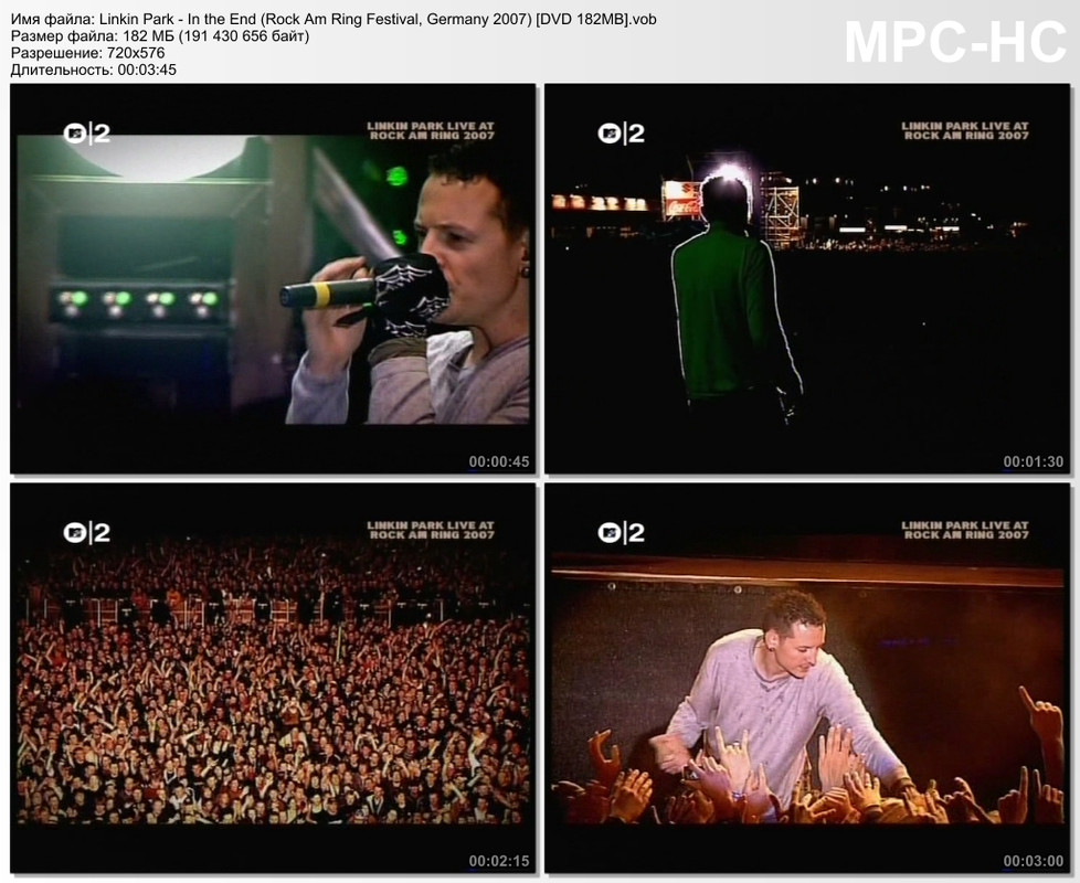 Linkin Park - In the End (Rock Am Ring Festival, Germany 2007) [