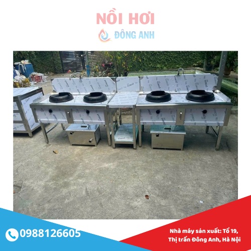 bếp á hai họng công nghiệp