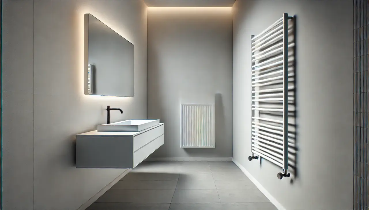 белый полотенцесушитель