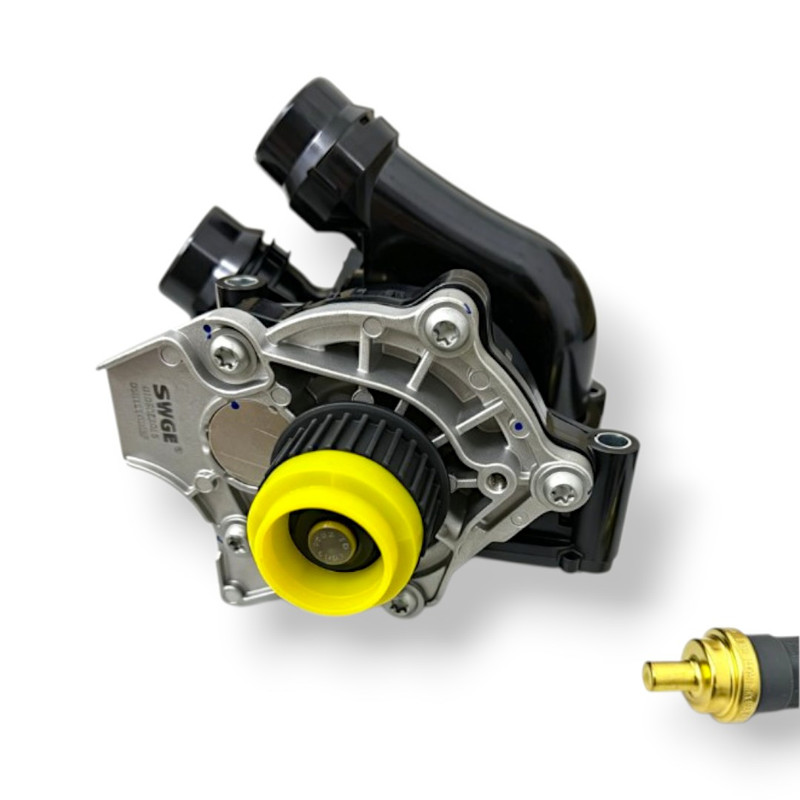 Volkswagen Audi Engine Water Pump Assembly Pam Air for Golf MK6 GTI Passat CC Scirocco Tiguan Beetle A4 B8 B8.5 A5 Q5 TT Jetta (OE: 06H121026DD / 06H121026CQ / 06H121026AB / 06H121026CF)