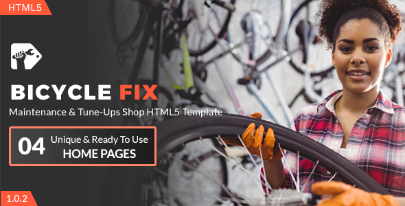 Bicycle Fix – Maintenance and Tune-Ups Shop HTML5 Template