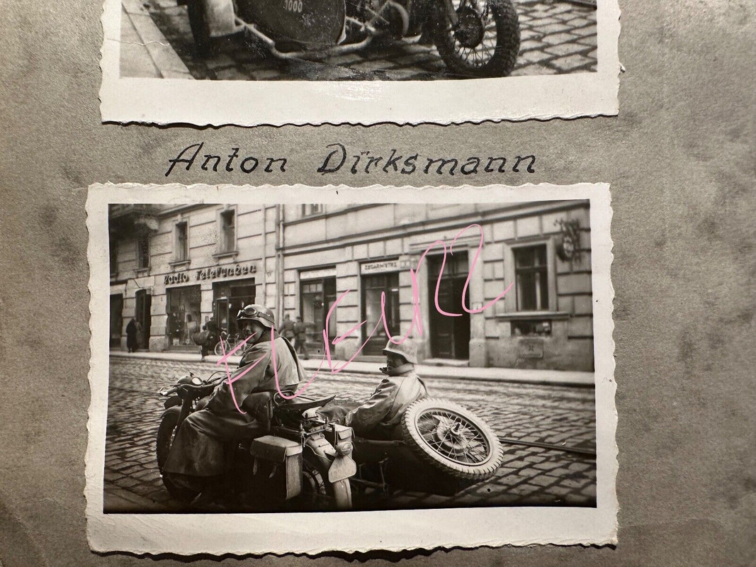 Orig. WK2 foto Krad Motorrad Kradmelder PASSAU Deutschland grenze Österreich !!!