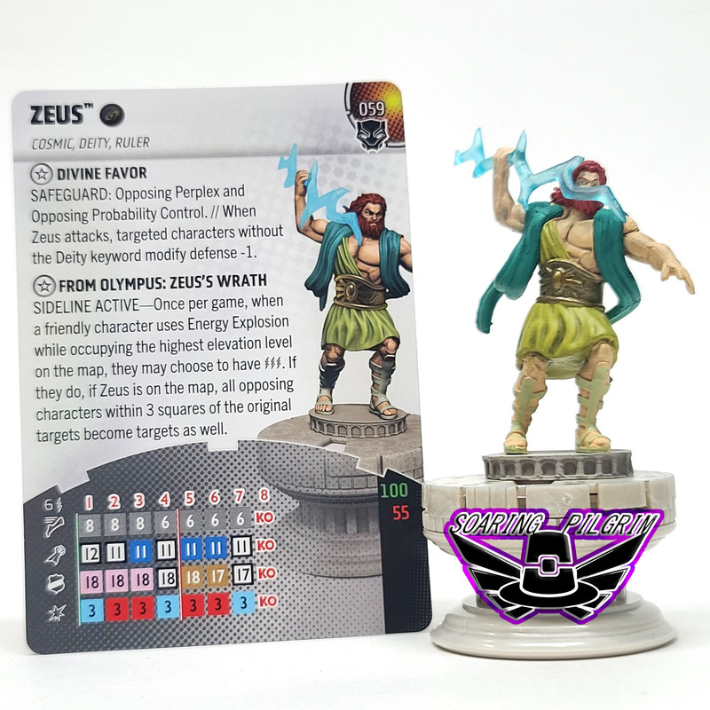 Marvel Heroclix ZEUS - 059 - CHASE Black Panther Set | eBay