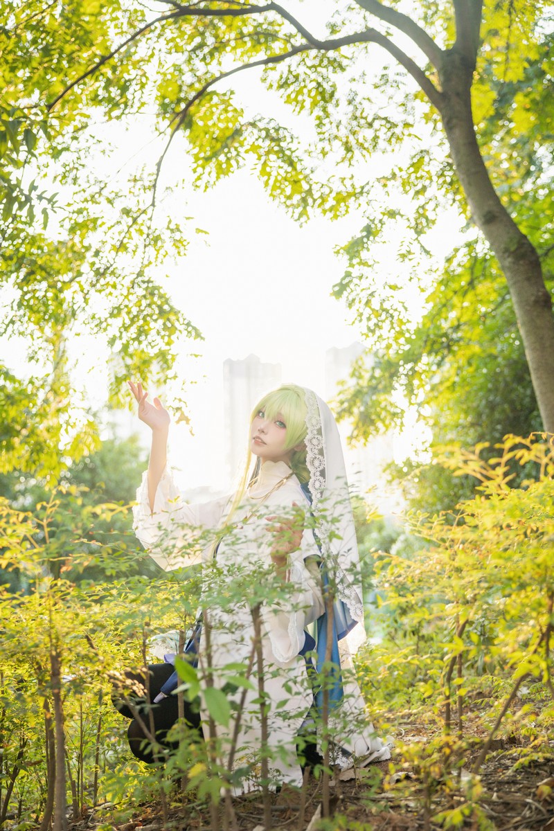 艾西Aiwest 白圣女塞西莉亚Cosplay写真图集 高清美图合集 24P (121.1M)插图3