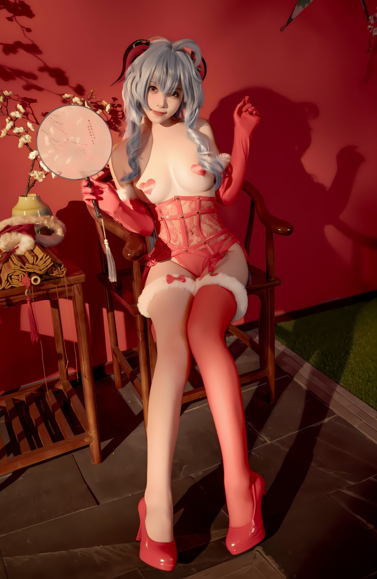 Bangni邦尼 – 甘雨新春 Cosplay 高清写真集（91P-8V-752.2MB）原神主题插图8