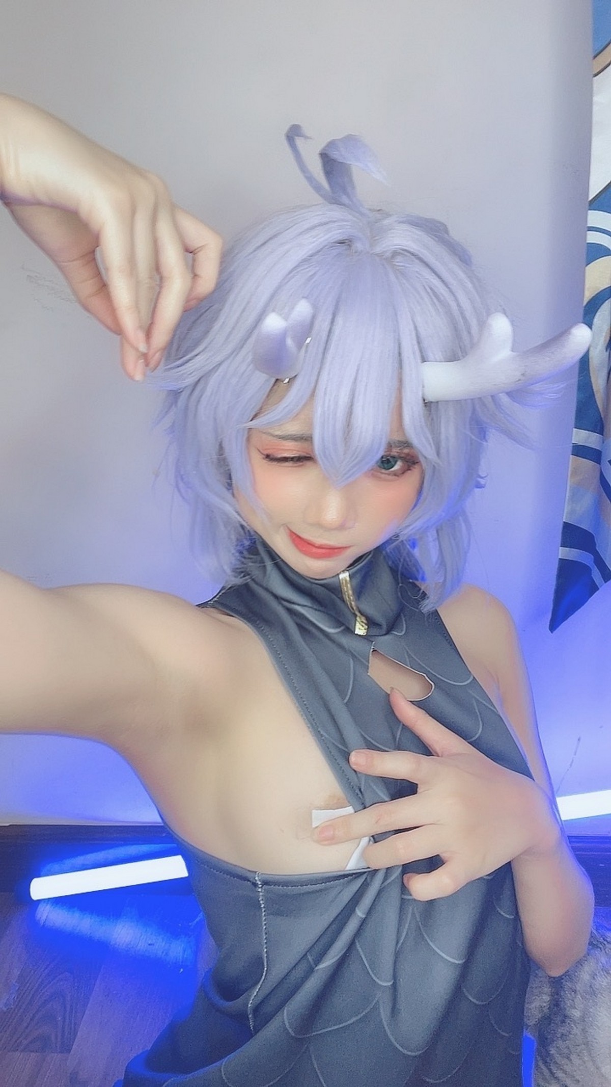 PoppaChan Bailu Cosplay Deluxe (Honkai Star Rail) – 155 Photos 12 Videos 459MB插图4