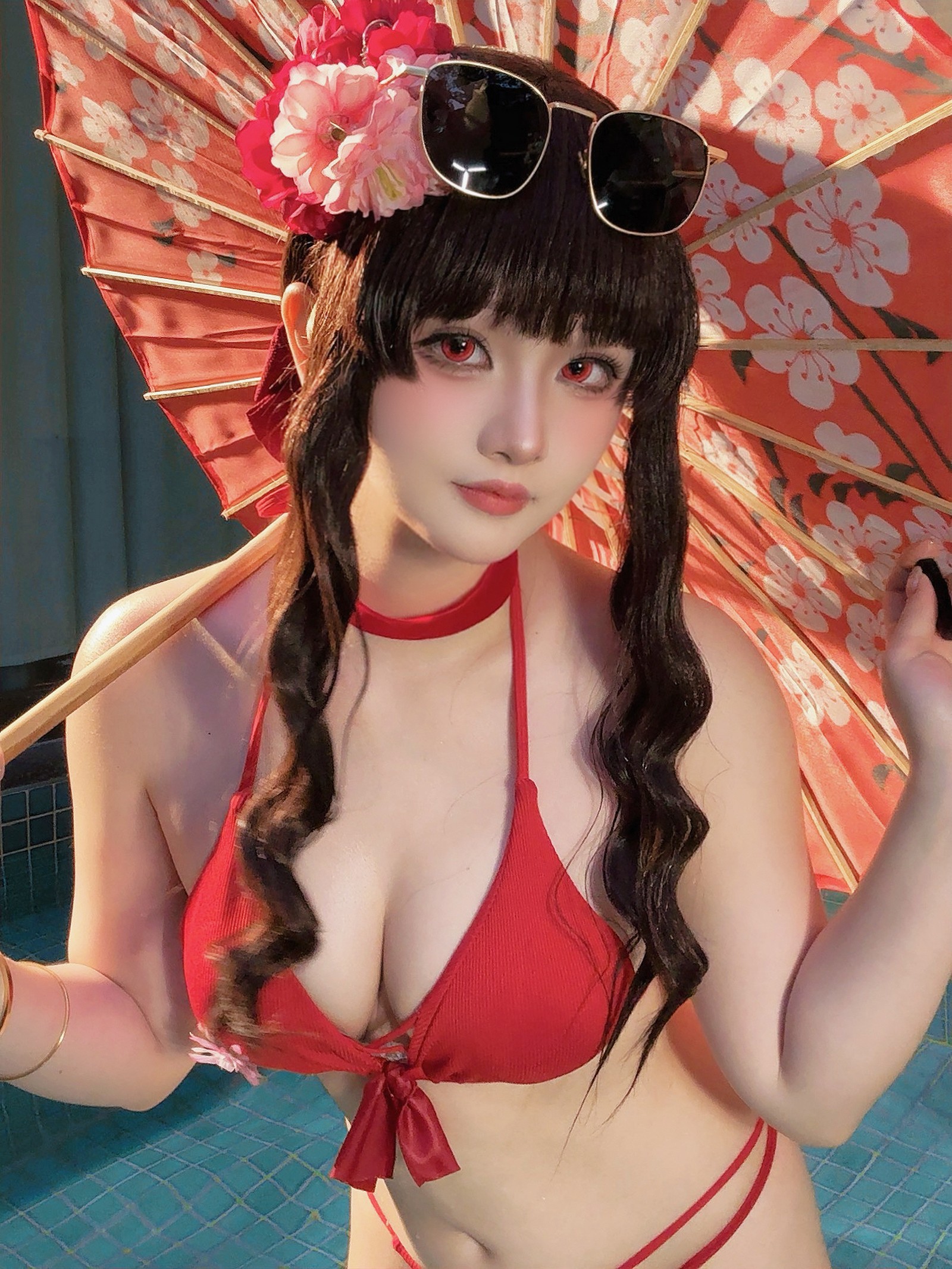 屿鱼 Yuyu 樱花泳装 Cosplay 写真合集｜季节限定（80P｜980MB）插图8