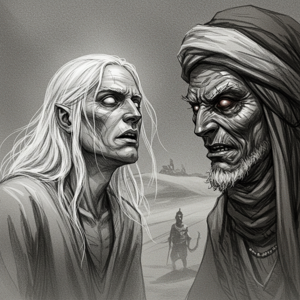Darvus pide al demonio que lleva en su interior que averigue lo que Rith'kai espera de él.