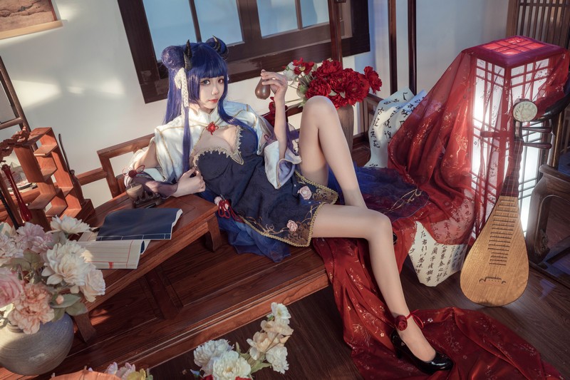 艾西Aiwest 伊吹新年旗袍Cosplay写真图集 新年主题高清图集 35P (396.8M)插图5