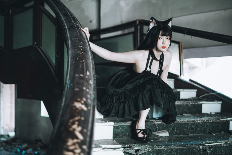 落落Raku 黑猫少女 Cosplay 写真图集 58P插图7