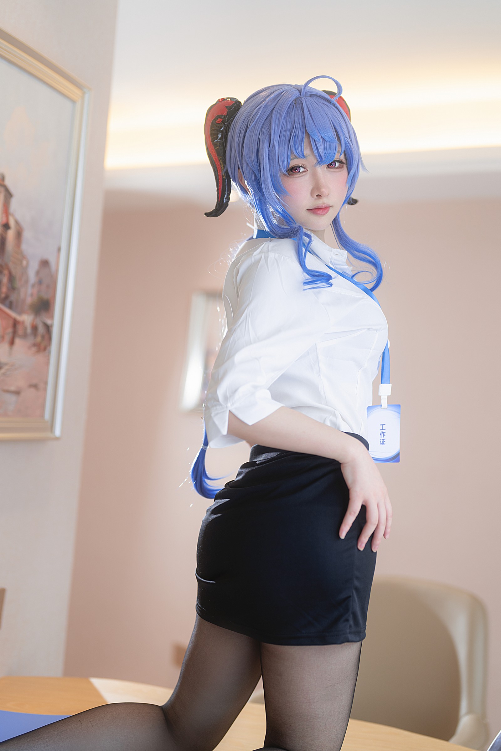 樱梨梨 甘雨 秘书 Cosplay 写真集｜原神角色高清摄影（30P｜91MB）插图