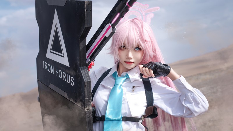 艾西Aiwest 星野Cosplay写真图集 碧蓝档案角色高清美图 49P (290.6M)插图1