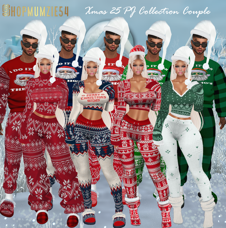 Xmas PJ Sets Mens Couple 4