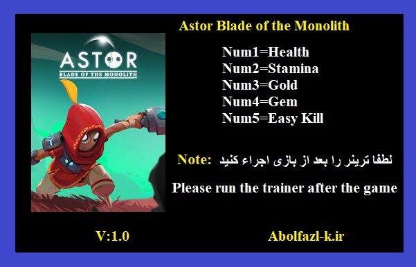 Astor Blade of the Monolith