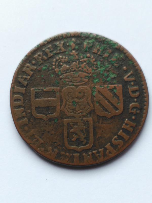 2 liard de Felipe V de Namur, 1709. 34