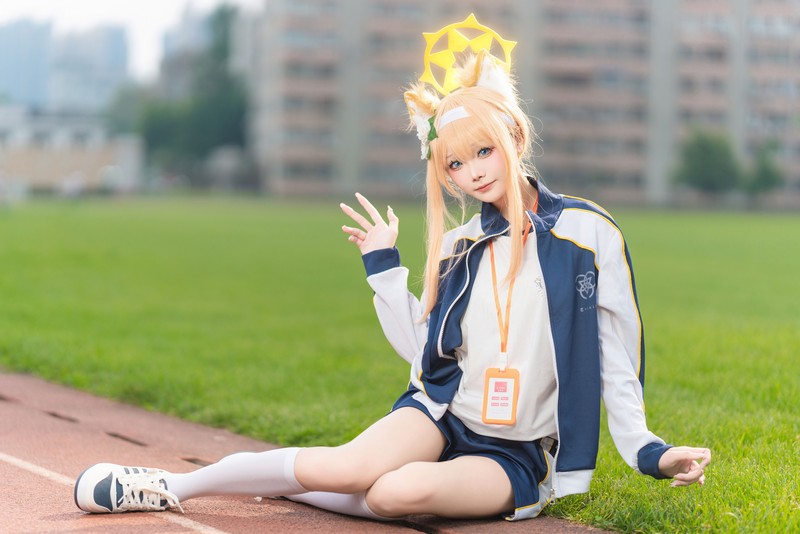 艾西Aiwest 碧蓝档案伊落玛丽体操服Cosplay写真图集 高清美图 44P (178MB)插图7