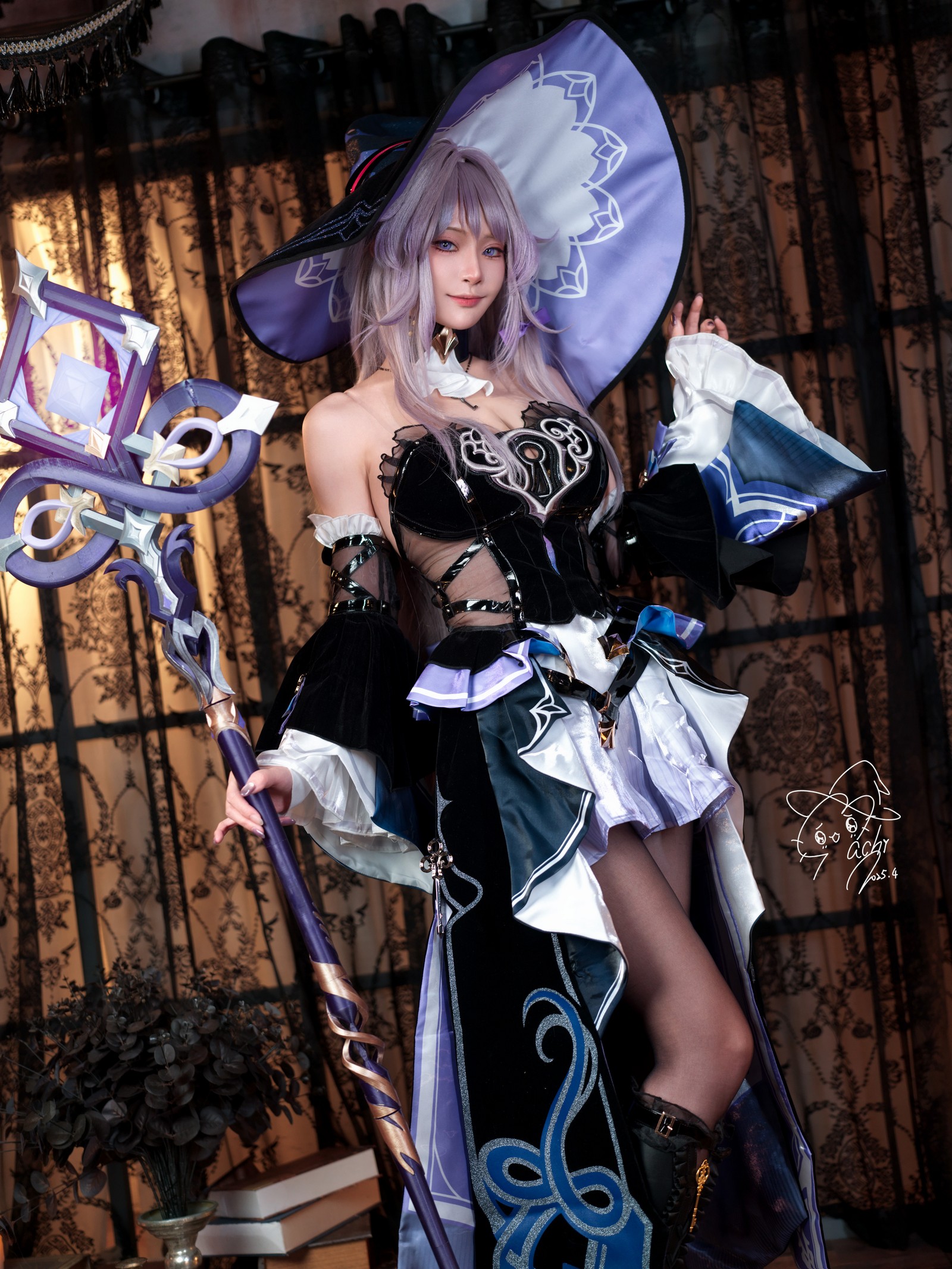 Machi马吉 大黑塔Cosplay写真｜The Herta 星穹铁道主题高清图集（71P-121MB）插图9