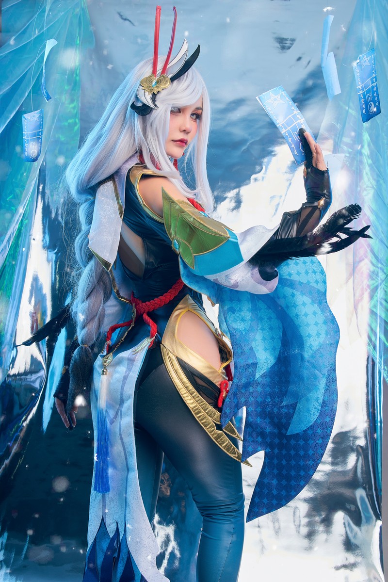 Joyce Lin2x Shenhe Cosplay Genshin Impact 写真集 89P插图2