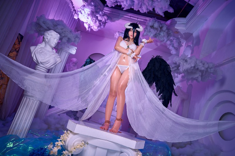 Joyce Lin2x Albedo Cosplay Genshin Impact 写真 64P插图3