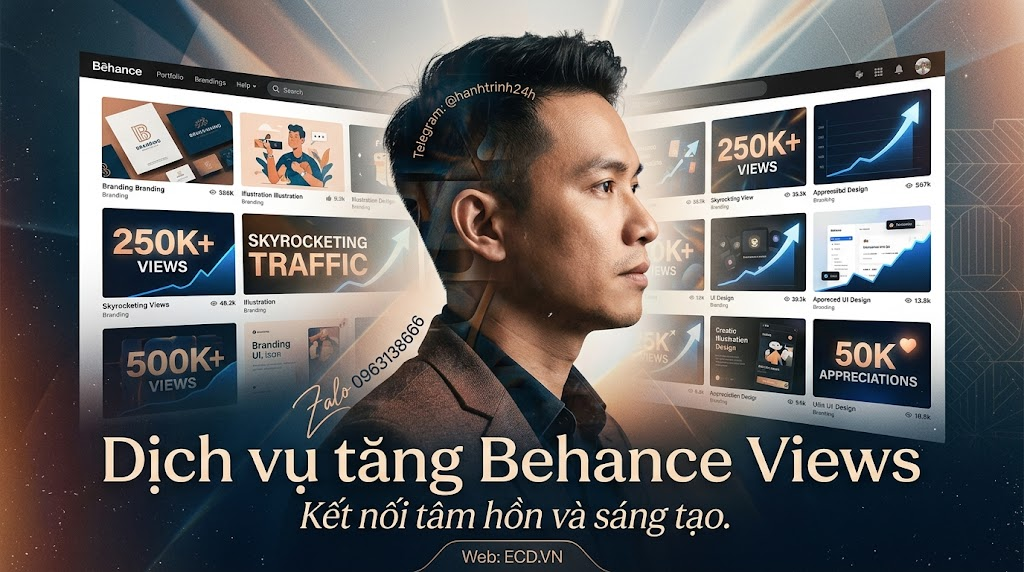 dịch vụ tăng behance views organic tăng comment