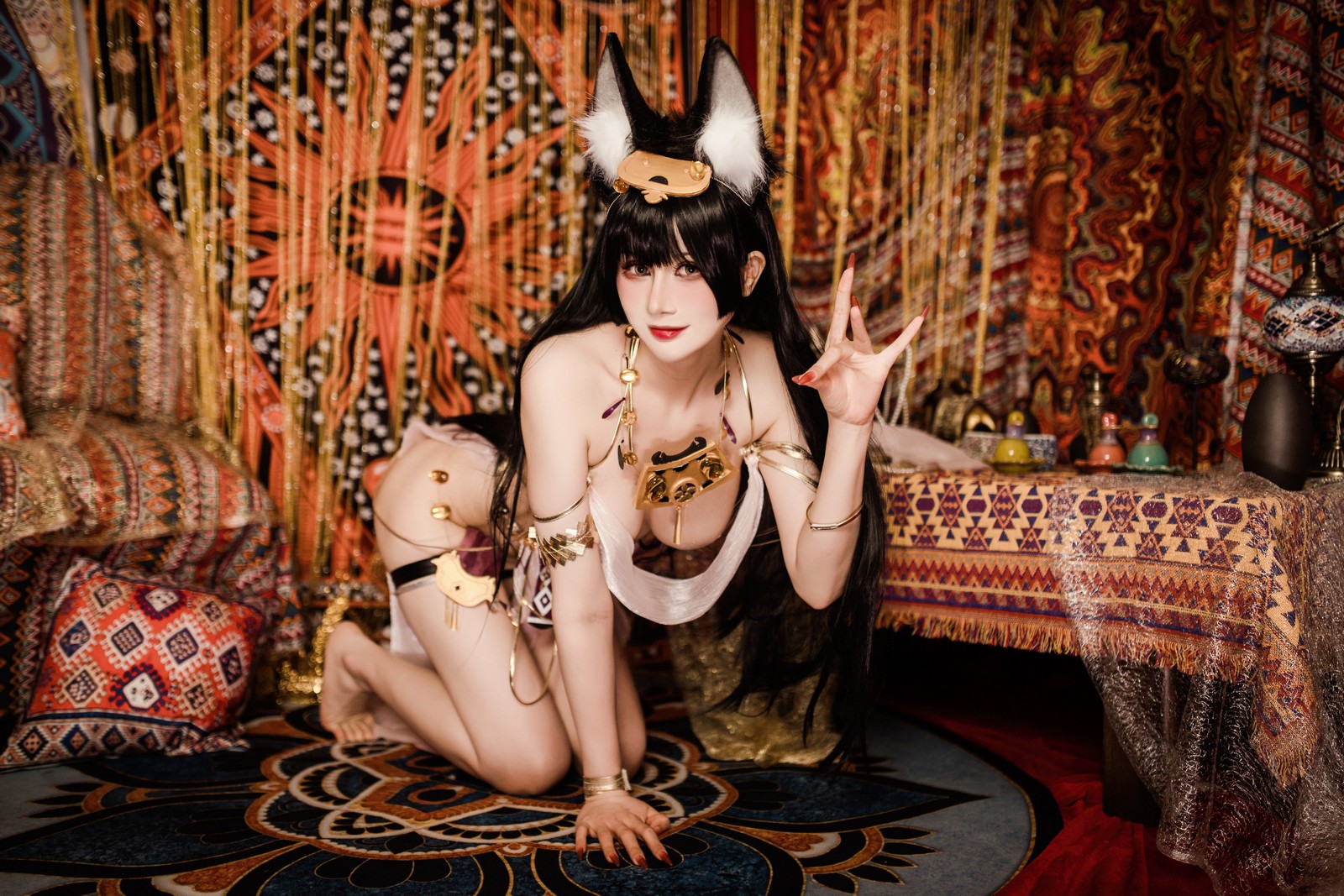 兔胖胖min – 碧蓝航线 武藏 舞娘 Cosplay 高清写真集（40P-223MB）插图9