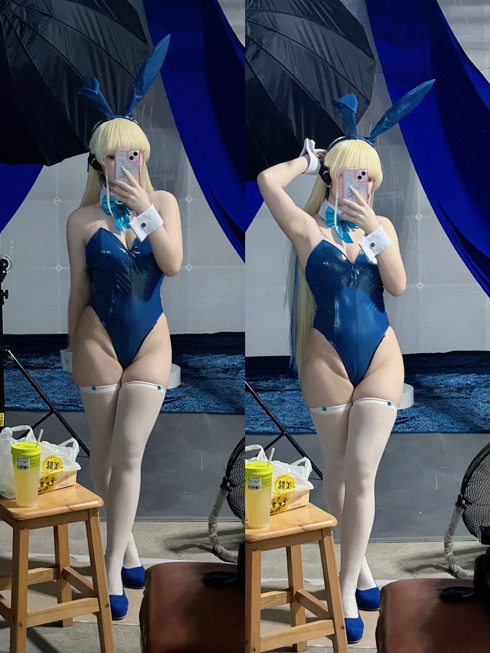 屿鱼 Yuyu Toki × 飛鳥馬トキ 蓝色兔女郎 Cosplay 写真集（45P｜522MB）插图3