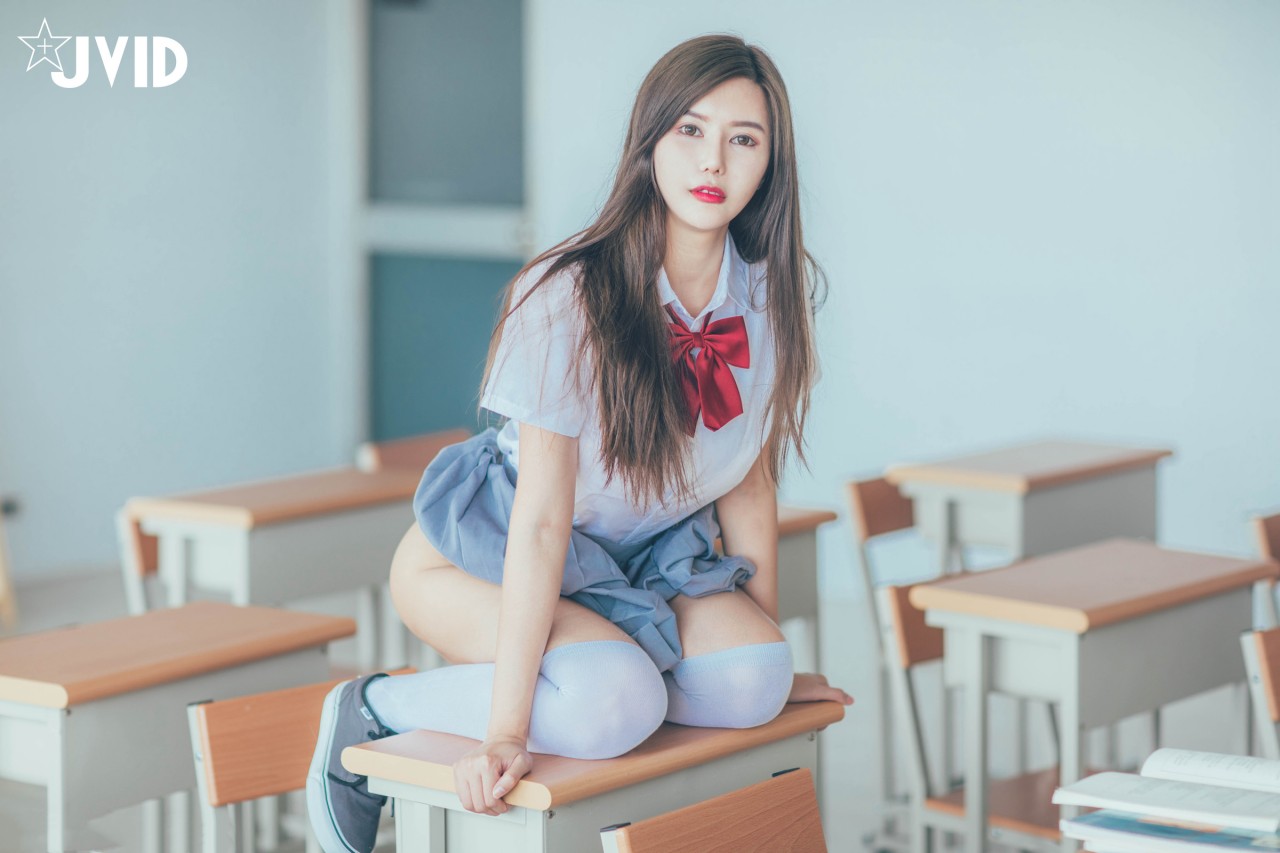 JVID木木森校园系写真，清新和活力气质妹子，千万男人的女神插图8