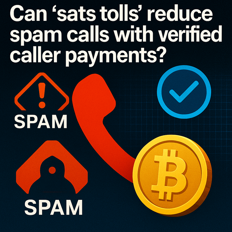 Can “sats tolls” reduce spam calls with verified caller payments?