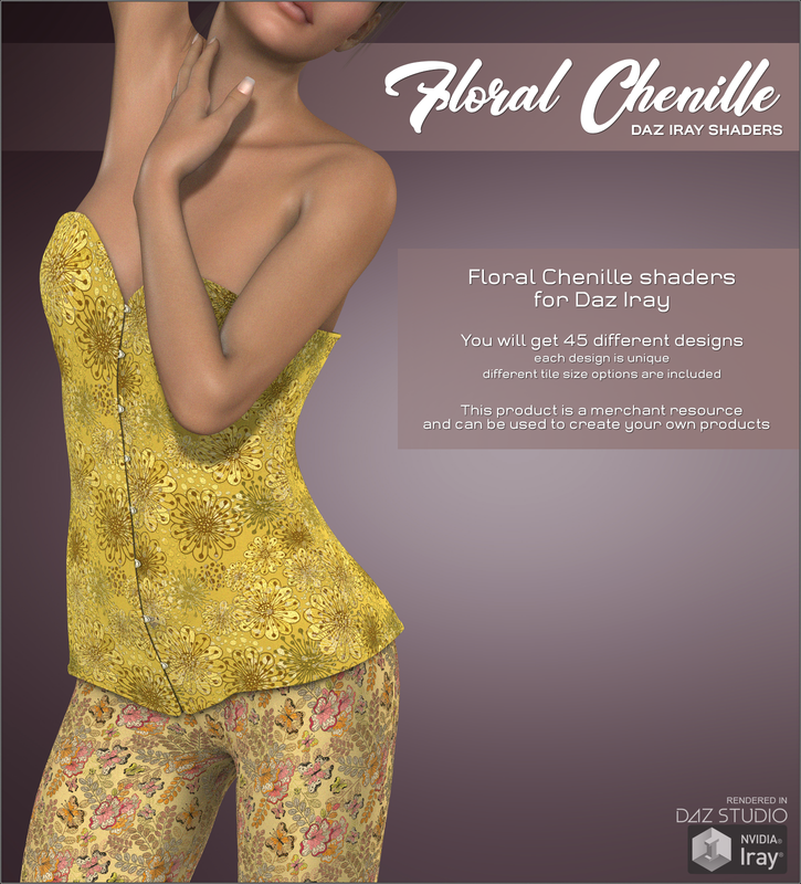 Daz Iray - Floral Chenille Daz Iray - Floral Chenille