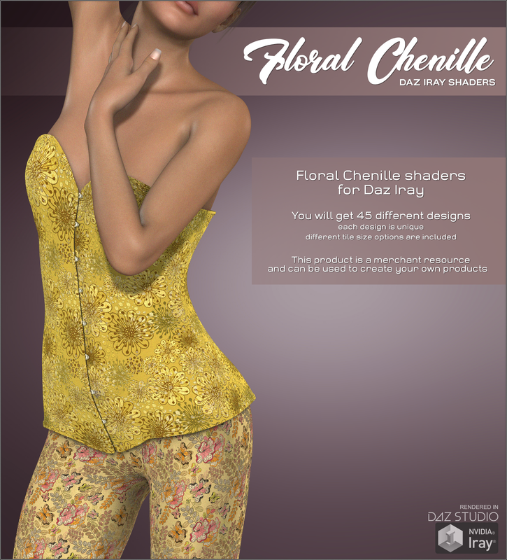 Daz Iray - Floral Chenille