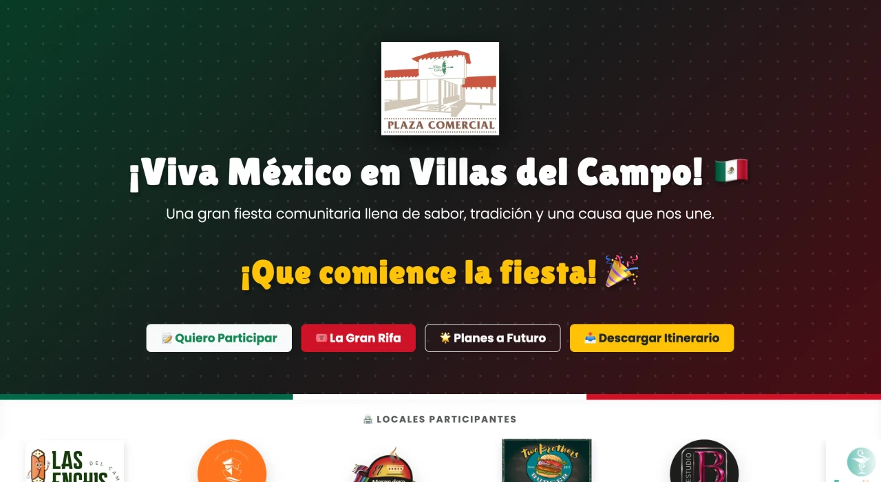 Sitio web Villas del Campo