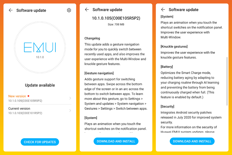 [EMUI Update] July Security Patch based on EMUI 10.1 is rolling out ...